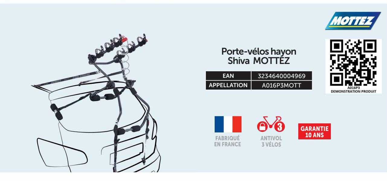 porte-vélos hayon shiva mottez