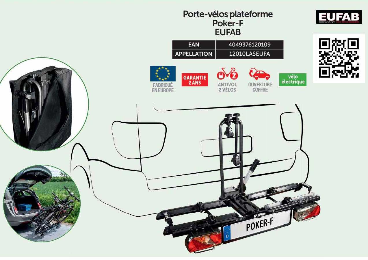 porte-vélos plateforme poker-f eufab