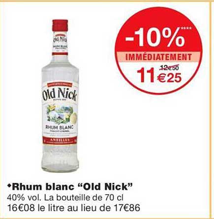 rhum blanc old nick