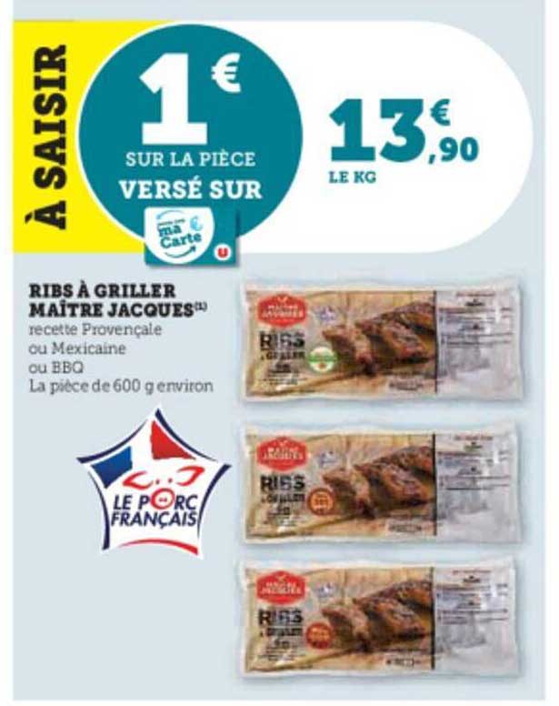 ribs à griller maître jacques