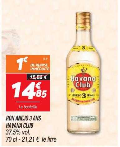 ron anejo 3 ans havana club