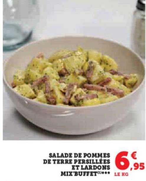 salade de pommes de terre persillées et lardons mix'buffet