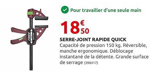 serre-joint rapide quick