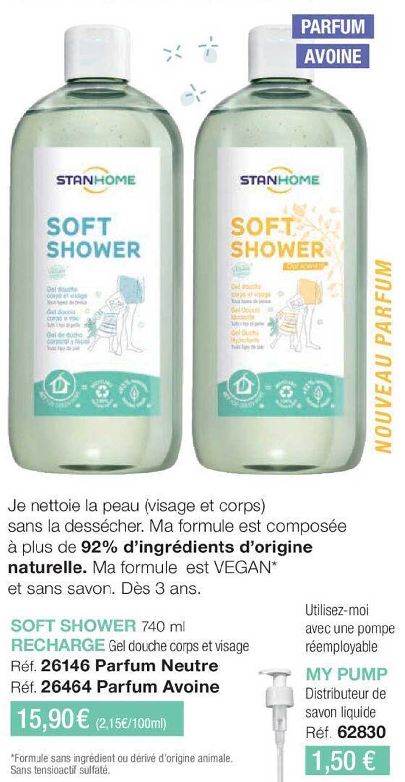 soft shower recharge, my pump