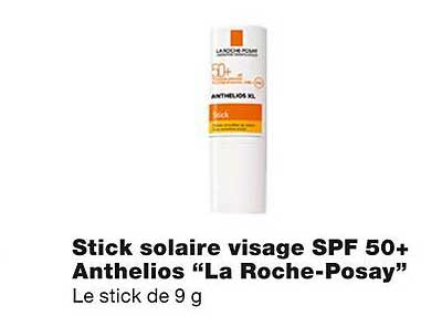 stick solaire visage spf 50+ anthelios "la roche-posay"