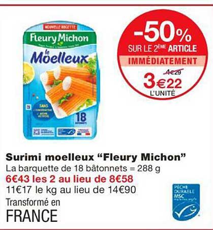 surimi moelleux "fleury michon"