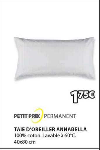 taie d'oreiller annabella