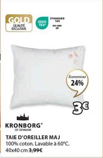taie d'oreiller maj kronborg