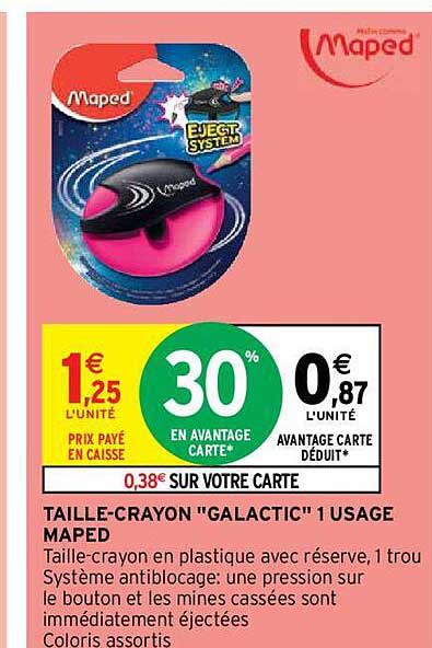 taille-crayon "galactic" 1 usage maped