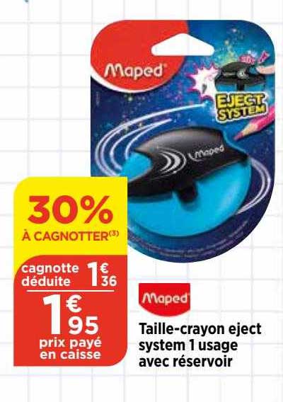 taille-crayon eject system 1 usage avec réservoir maped