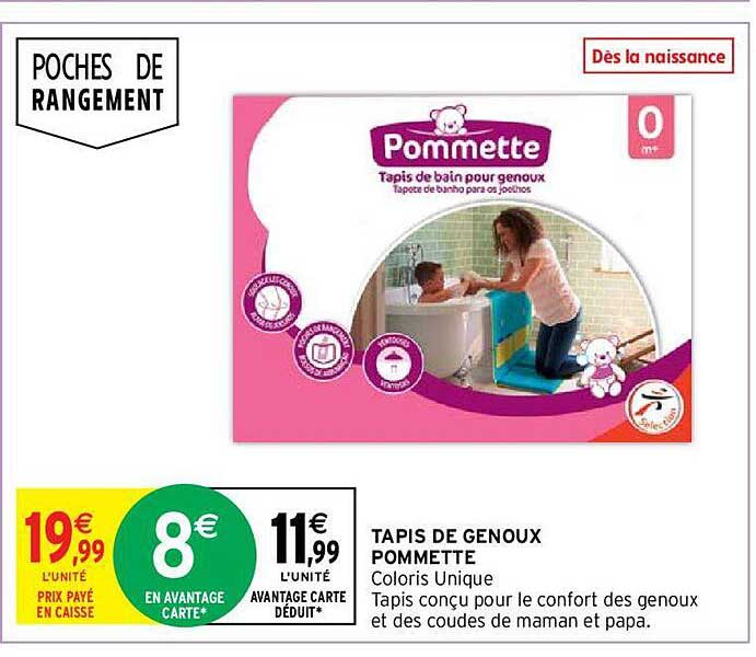 tapis de genoux pommette