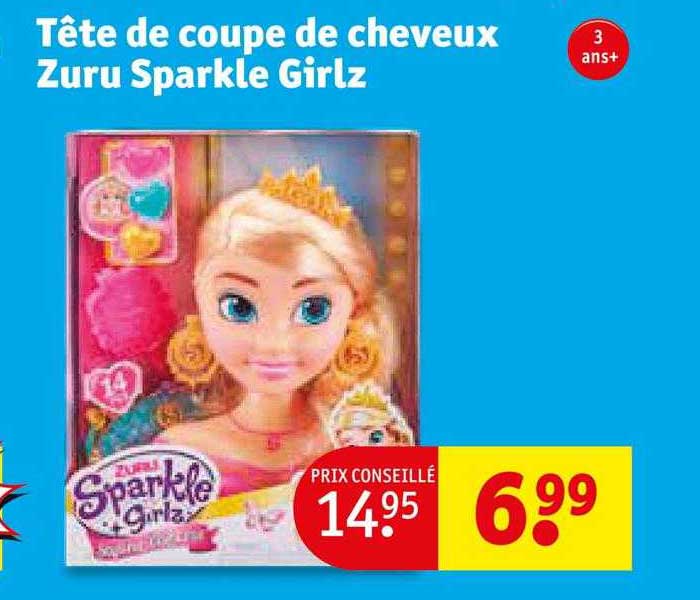 tête de coupe de cheveux zuru sparkle girlz