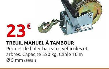 treuil manuel à tambour