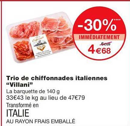Trio De Chiffonnades Italiennes "villani"