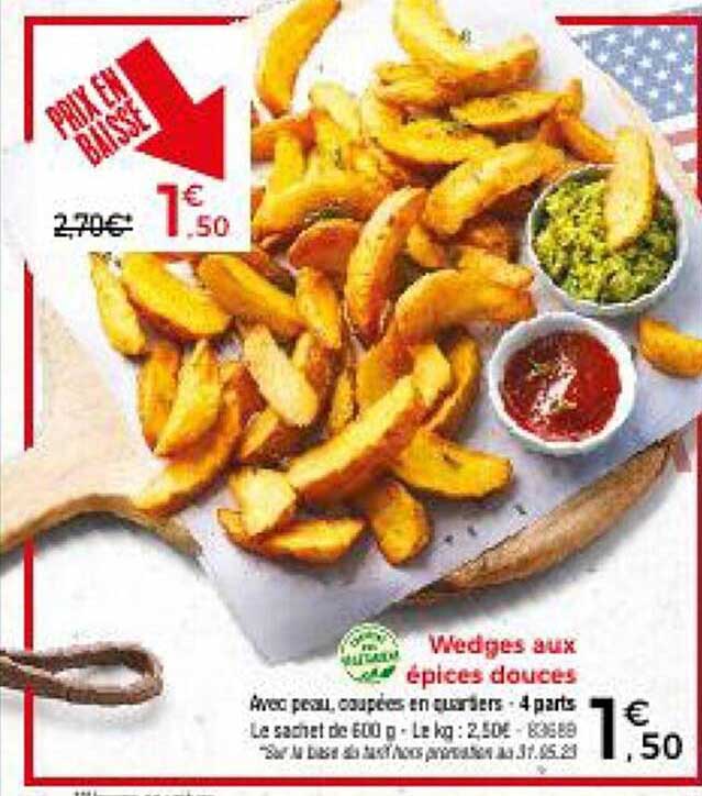 Wedges Aux épices Douces