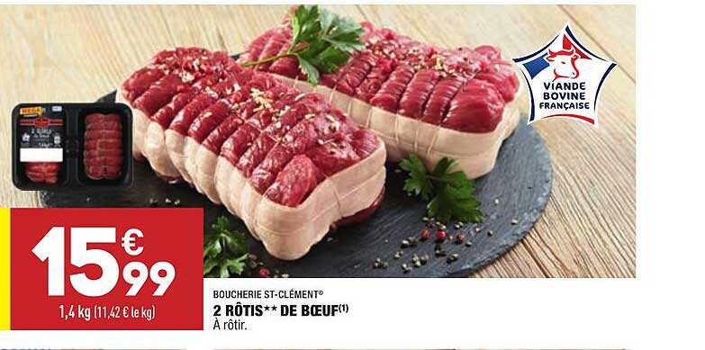 2 Rôtis De Bœuf Boucherie St-clément