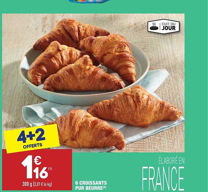 6 Croissants Pur Beurre