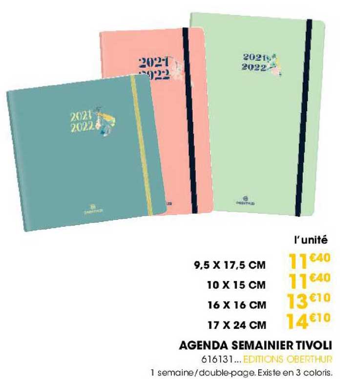 Agenda Semainier Tivoli 616131