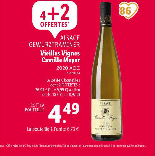 alsace gewurtraminer vieilles vignes camille meyer 2020 aoc