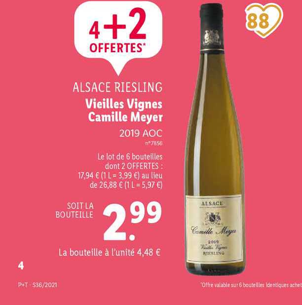 alsace riesling vieilles vignes camille meyer 2019 aoc