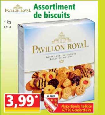 assortiment de biscuits pavillon royal