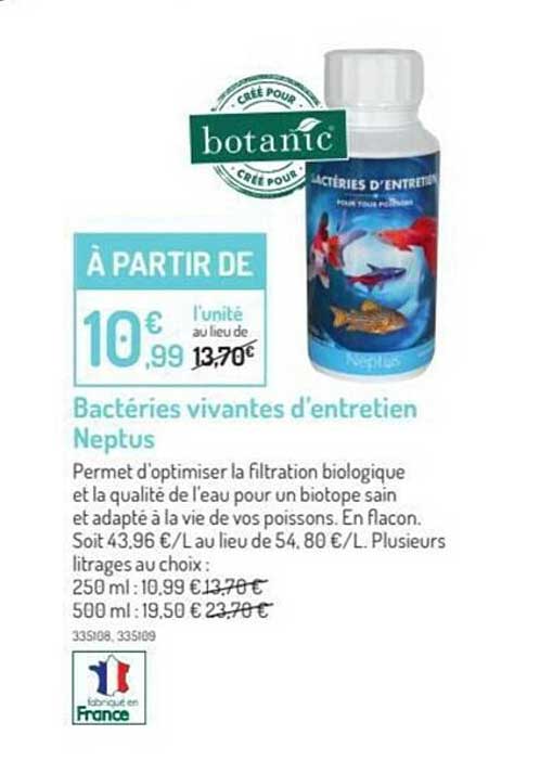 bactéries vivantes d'entretien neptus