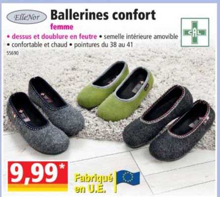 Ballerines Confort Femme Ellenor