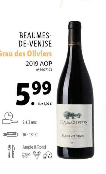 Beaumes-de-venise Grau Des Oliviers 2019 Aop