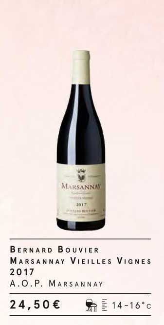bernard bouvier marsannay vieilles vignes 2017 a.o.p. marsannay