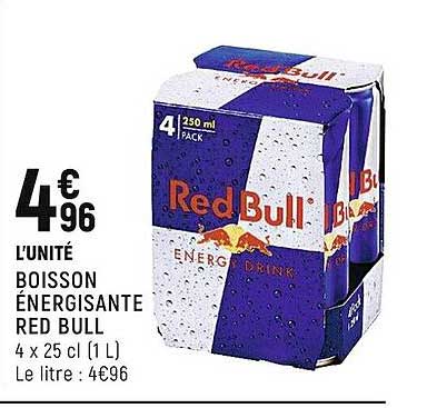 boisson énergisante red bull