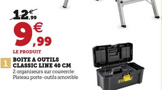 boîte à outils classique line 40 cm