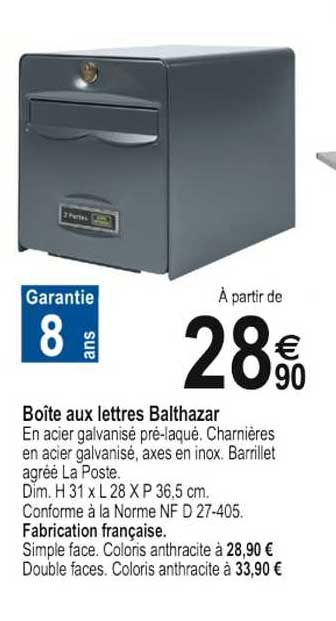 boîte au lettres balthazar