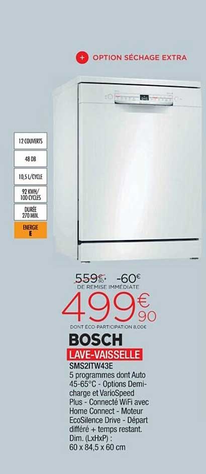 bosch lave-vaisselle sms2itw43e