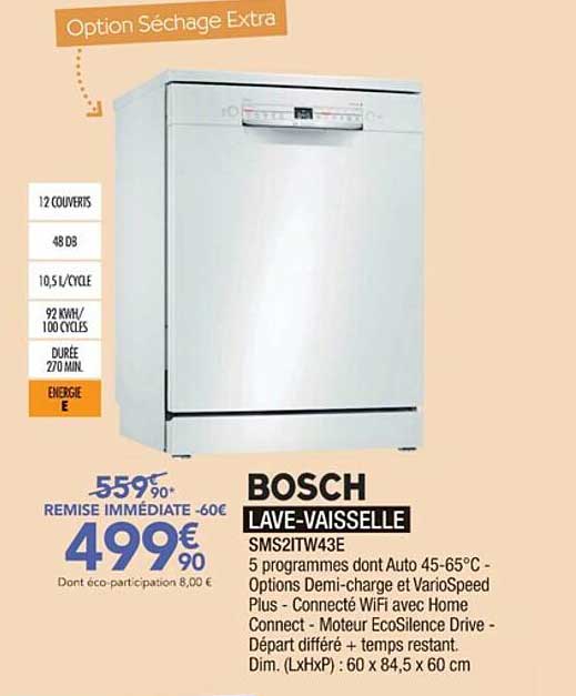 bosch lave-vaisselle sms2itw43e