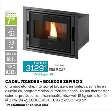 cadel 7018023 + 5018006 zefiro 3