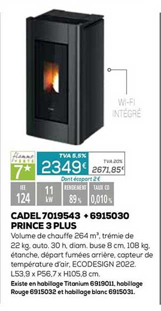 cadel 7019543 + 6915030 prince 3 plus