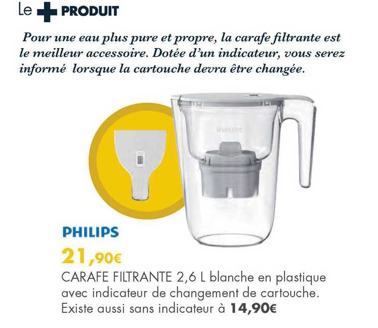 Carafe Filtrante 2,6 L Philips