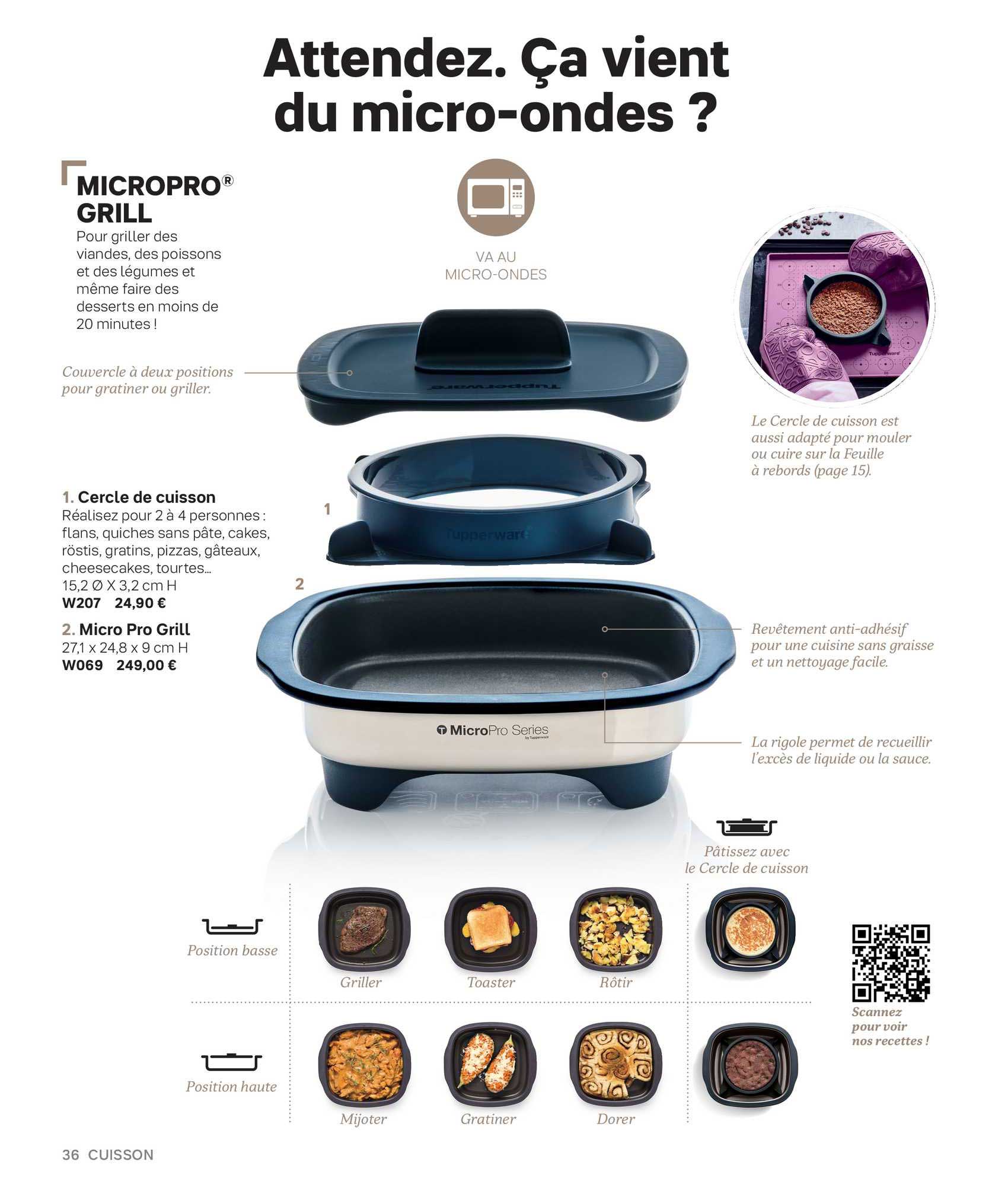 cercle de cuisson, micro pro grill