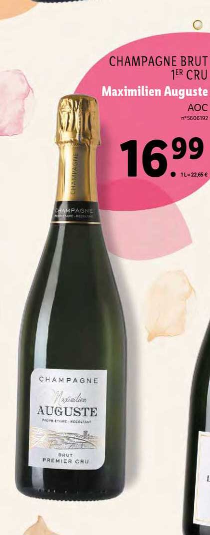 champagne brut 1er cru maximilien auguste aoc