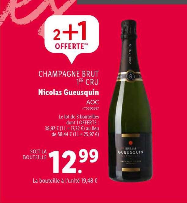 champagne brut 1er cru nicolas gueusquin aoc