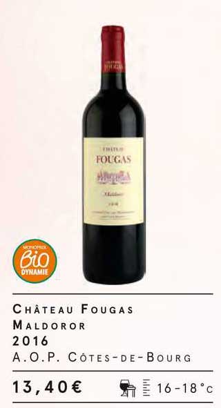château fougas maldoror 2016 a.o.p. côtes-de-bourg