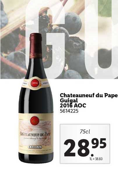 châteauneuf du pape guigal 2016 aoc