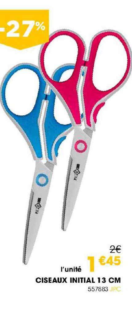 ciseaux initial 13 cm