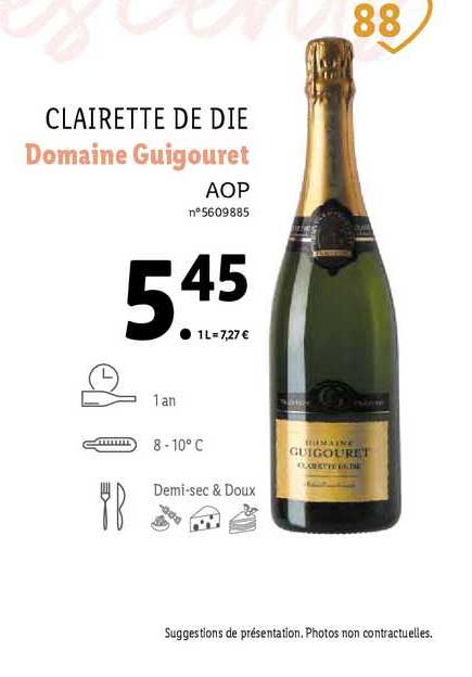 Clairette De Die Domaine Guigouret Aop