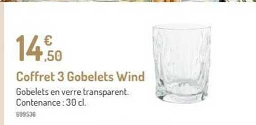 coffret 3 gobelets wind