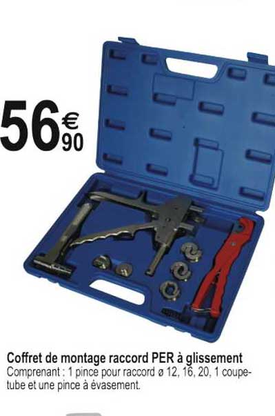 coffret de montage raccord per à glissement
