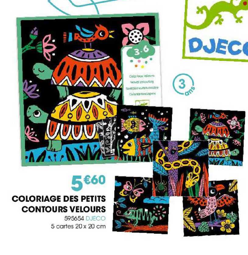coloriage des petits contours velours 595654 djeco