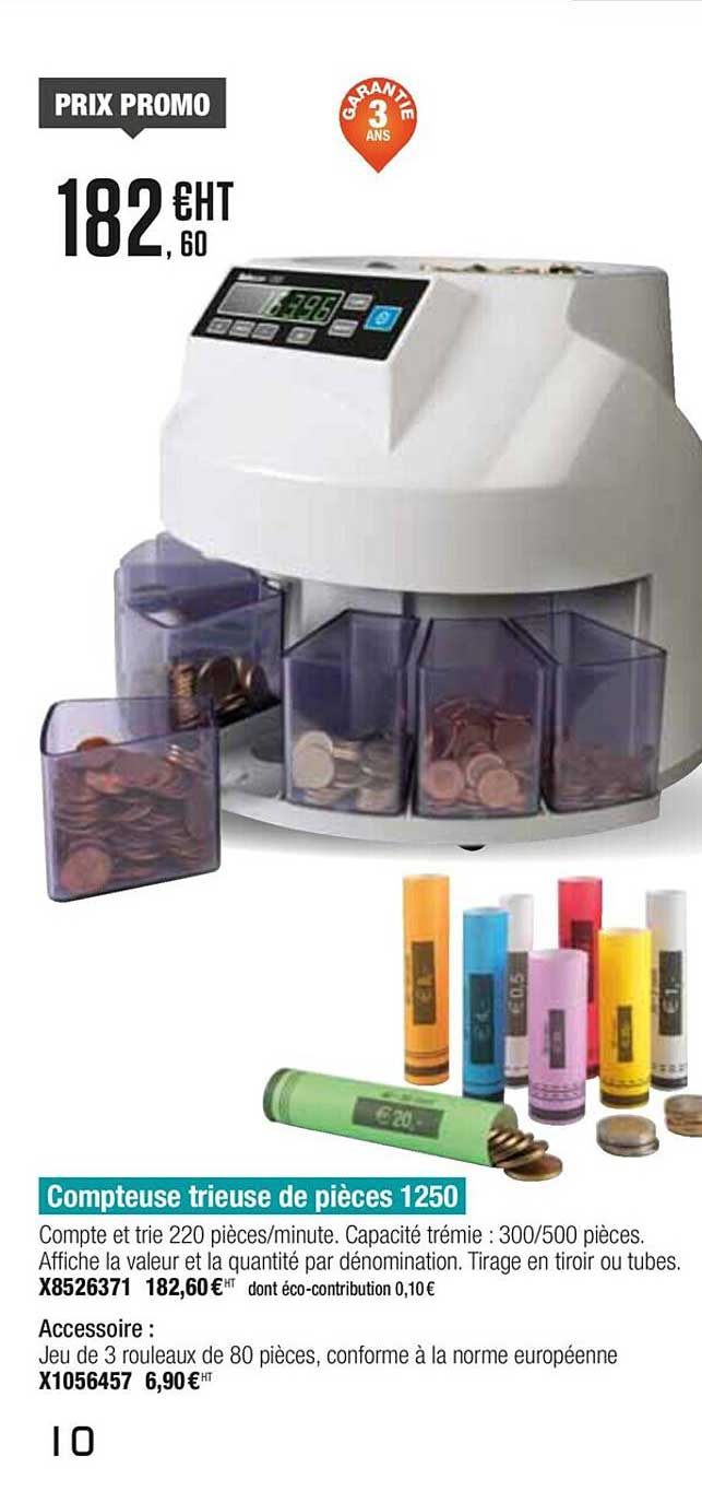 compteuse trieuse de pièces 1250