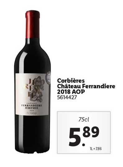 corbières château ferrandière 2018 aop