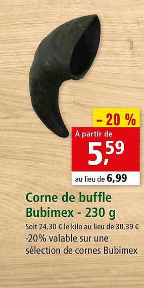 corne buffle bubimex - 230 g